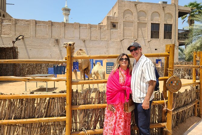 Dubai City Tour of Souks, Boat, Blue Mosque, Frame & Burj Khalifa - An abra crossing puts you on the old trade route