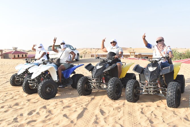 Dubai Desert 4x4 Dune Bashing, Self-Ride 30min ATV Quad, Camel Ride,Shows,Dinner - Key points to know before you book