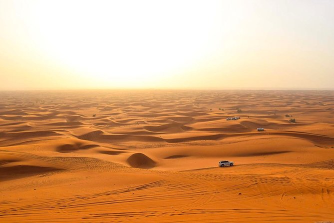 Dubai Desert 4x4 Safari with Camp activities & BBQ Dinner - Sunset on the sand