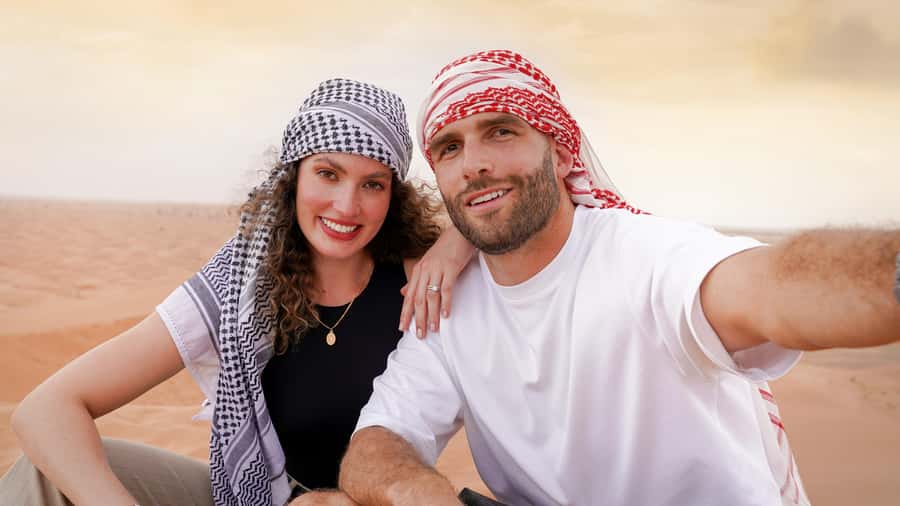 Dubai Desert Adventure: Red Dunes Guided Quad/Polaris & BBQ - BBQ dinner and an evening of live shows