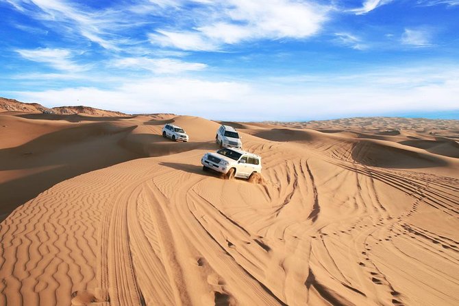 Dubai Desert Journey: Red Dunes Safari with BBQ in Bedouin Camp - Sandboarding and the highest dune