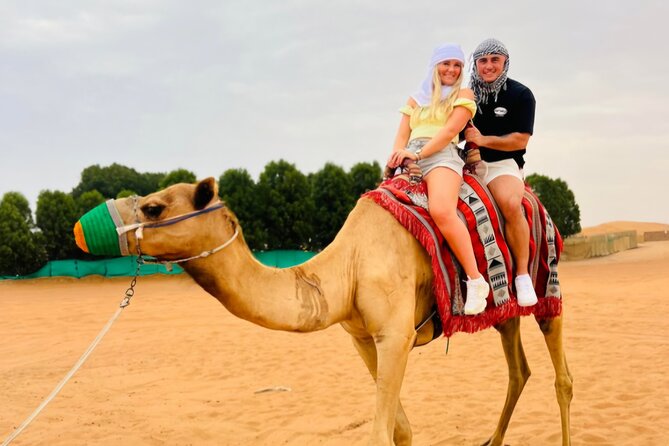 Dubai Desert Safari 20 mins Dune Bashing BBQ Live Show Camel Ride - BBQ dinner and drinks are part of the real value