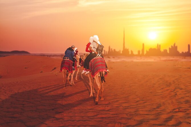 Dubai Desert Safari: 4x4 Dune Bashing, Camel Ride & BBQ Dinner - From Dubai hotel pickup to the open desert