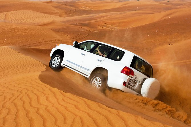 Dubai Desert Safari and Buffet Dinner with PRIVATE Transfer - From Dubai streets to open golden dunes