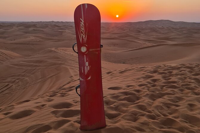 Dubai Desert Safari & Buffet Dinner and Camel ride with PRIVATE CAR - Sandboarding and the best light for photographs