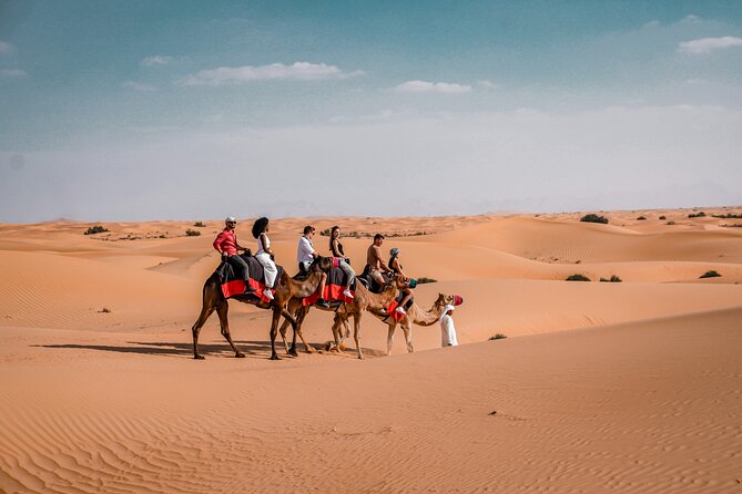 Dubai Desert Safari: Camel Ride, Sandboarding, BBQ & House Drinks - Dinner, drinks, and the evening show
