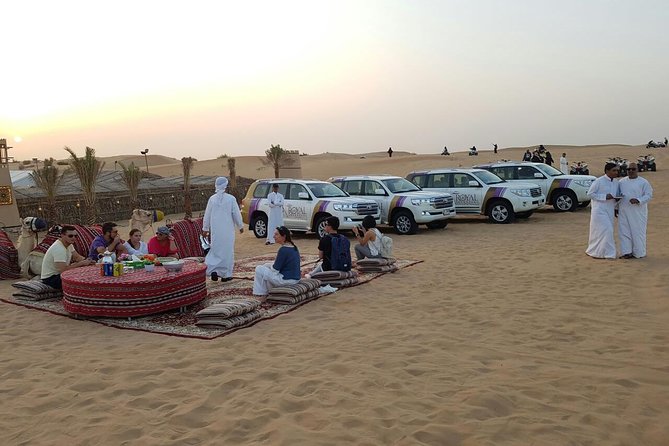 Dubai Desert Safari evening with VIP Treat , BBQ Buffet and Exciting Liveshows - Six hours from Dubai to the desert camp