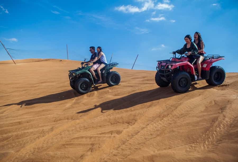Dubai: Desert Safari, Quad Bike, Camel Ride and Sandboarding - Who will enjoy this safari most