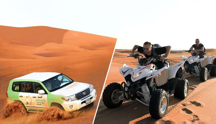 Dubai: Desert Safari, Quad Bike, Camel Ride and Sandboarding - First look at the 45-minute camel stop