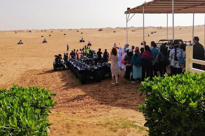 Dubai Desert Safari: Tanoura Show, Dune Bashing and BBQ Dinner - BBQ dinner under the evening sky