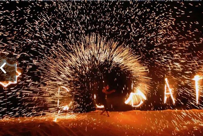 Dubai desert safari with 4x4 Dune Bashing,Camel Ride sand board - Dinner, refreshments, and the evening shows