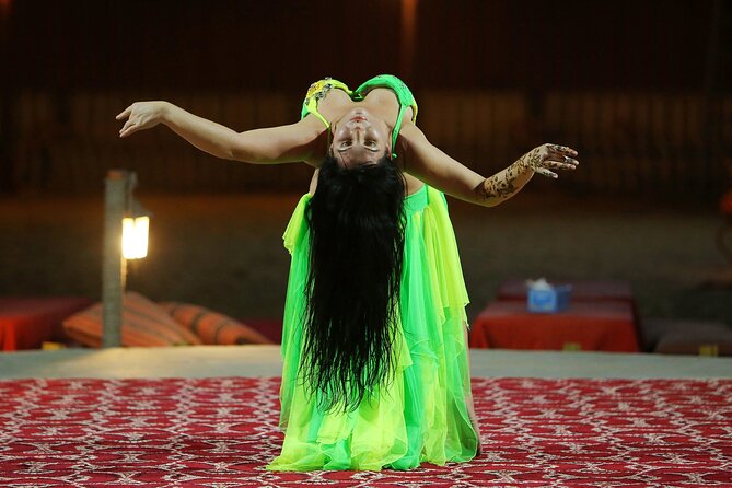 Dubai Desert Safari with Belly Dance, Fire Show and Tanura Show-The Full Package - Camel riding, henna, and sheesha