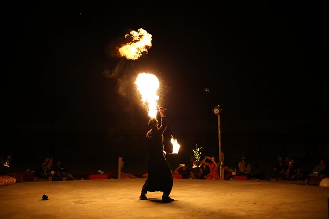 Dubai Desert Safari with Belly Dance, Fire Show and Tanura Show-The Full Package - What $72 gets you