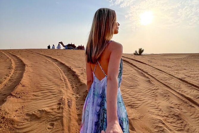 Dubai Desert Safari with Desert Camp Dinner, Camel Ride & Shows - Booking, cancellation, and practical points