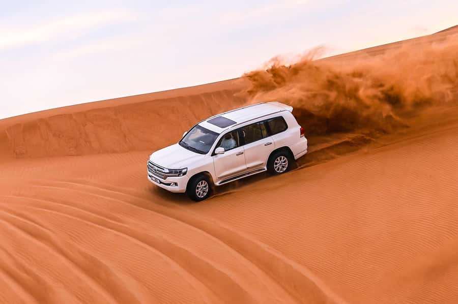 Dubai: Desert Safari with VIP BBQ and Optional Quad Bike - Red dunes, fast 4x4 driving, and a sunset stop