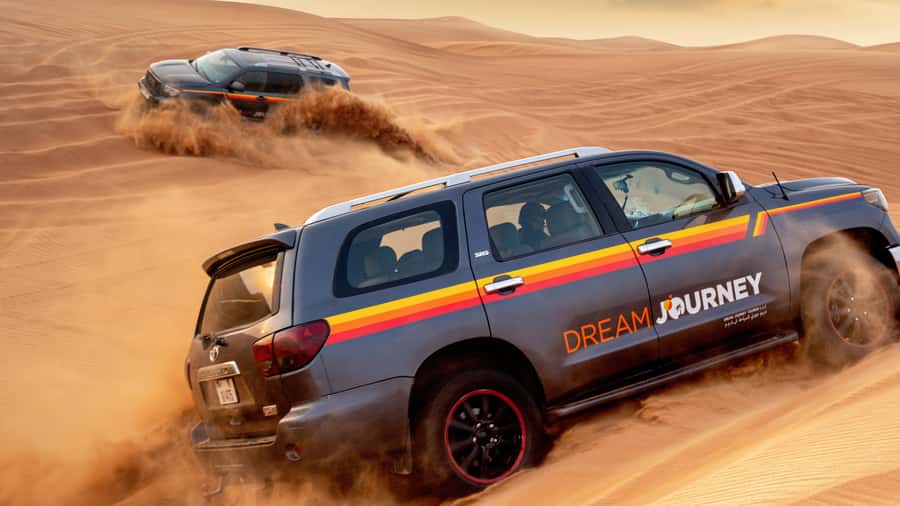 Dubai Desert Trail: Guided Quad/Polaris and Red Dunes Safari - From Dubai traffic to Lahbab’s red sands