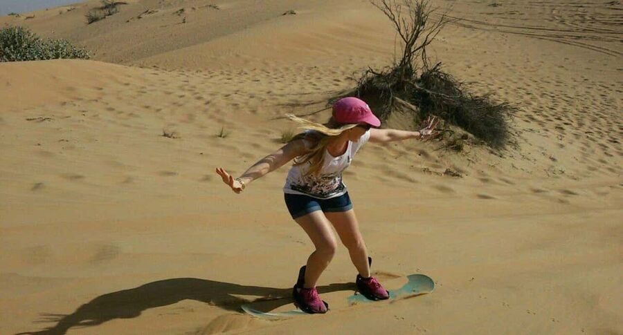 Dubai: Dune Quad Drive, Camels And Sand Boarding - Meeting camels at the breeding center