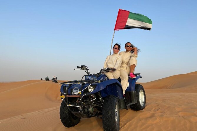 Dubai Dunes Safari With Quad Bike, Camel Ride, BBQ Dinner & Live Shows - From Dubai streets to Lahbab’s red dunes