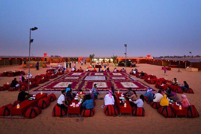 Dubai Evening 4x4 Desert Safari, Shows, Camel Ride BBQ Dinner - Four Shows Before and During Dinner