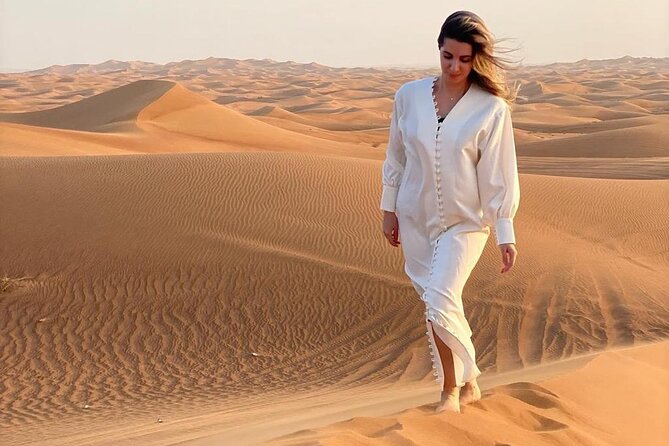 Dubai Evening Desert Safari & BBQ Dinner - From Dubai towers to Lahbab’s red dunes