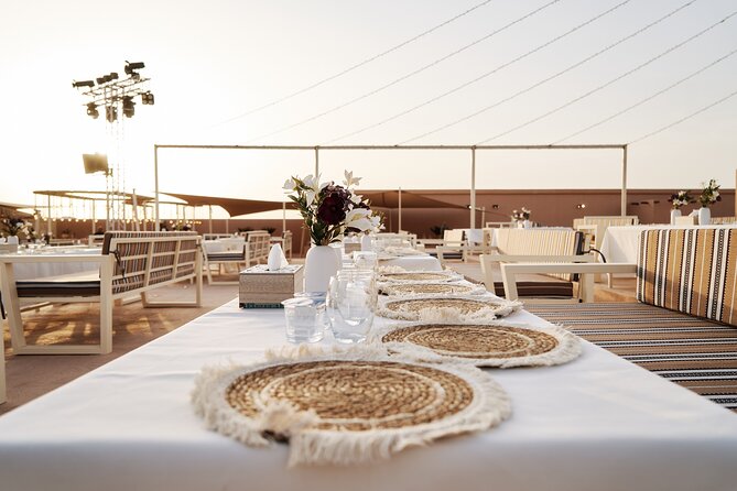 Dubai Evening Desert Safari BBQ Dinner & Transfer to Noble Camp - BBQ dinner with nine live performances