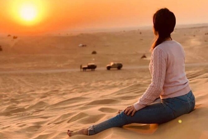 Dubai Evening Desert Safari with BBQ & Live Entertainment - Belly dancing, Tanoura, and the fire show
