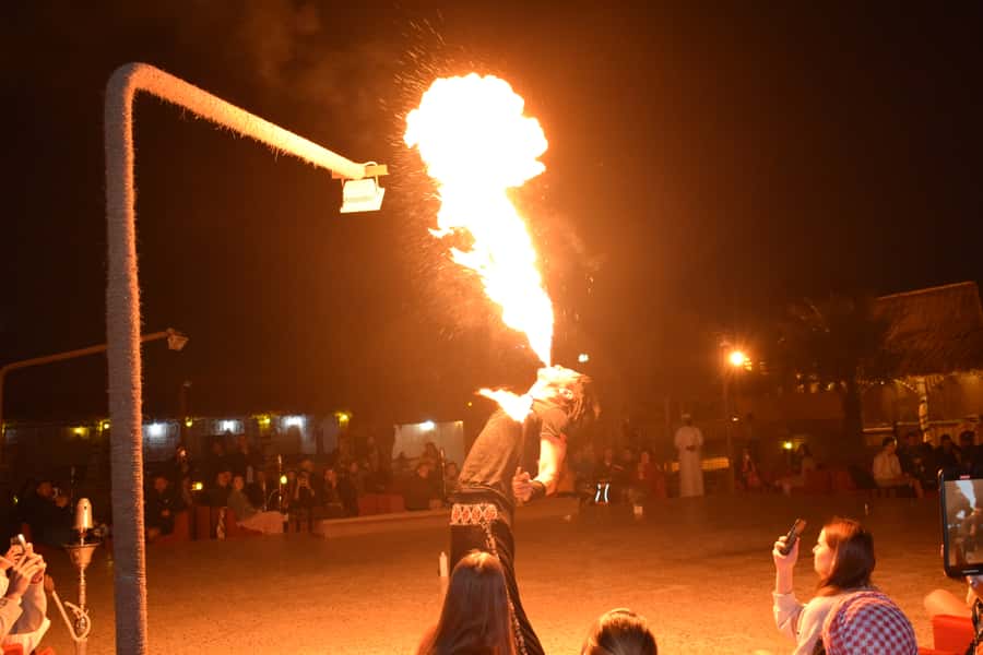 Dubai: Evening Tour with Quad Biking, Camel Ride, and BBQ - Tanoura, fire, and dance performances