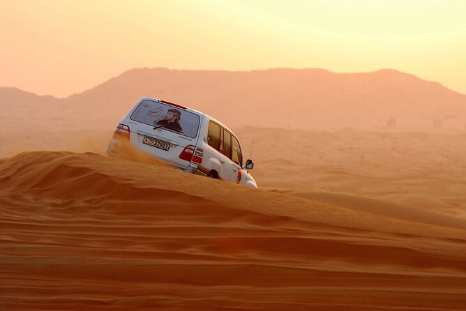 Dubai Evening4x4 Only Dune Drive Desert Safari Camel Ride - Sandboarding on the golden dunes