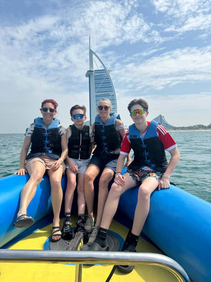 Dubai: Guided Speedboat Tour with City Sights & Ice Cream. - Burj Al Arab, your first close-up landmark