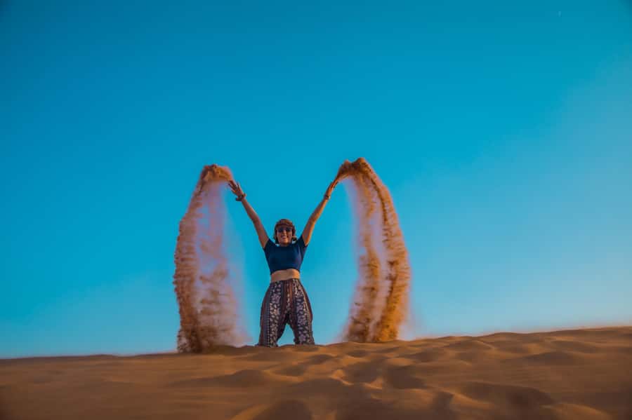 Dubai: Half-Day Desert Safari, Camel Ride, ATV & Dune Buggy - A Short Camel Ride and Falcon Photos