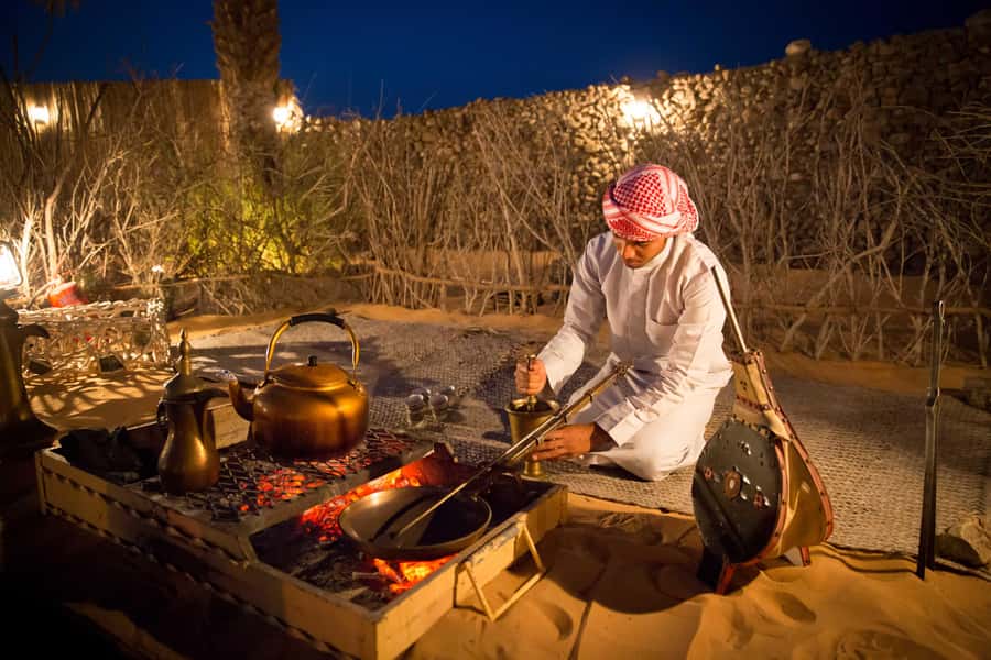 Dubai: Heritage Camel Desert Safari with Traditional Dinner - Arriving at the heritage camp