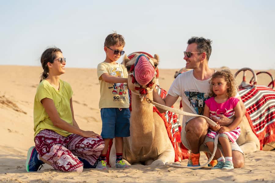 Dubai: Heritage Safari, Camel Ride & Al Marmoom Oasis Dinner - Camel riding keeps the tradition close to the ground
