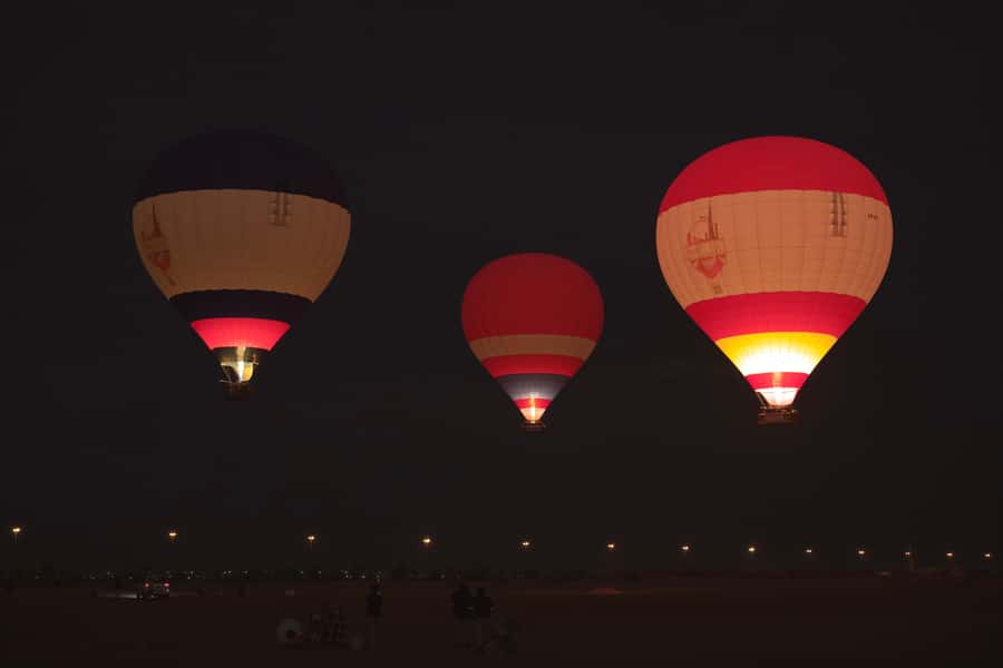 Dubai: Hot Air Balloon Ride with Camel Ride & Falcon Show - Sunrise, desert wildlife, and the falcon flight