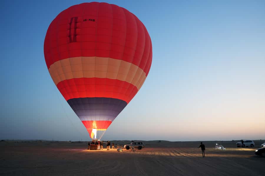 Dubai: Hot Air Balloon Ride with Camel Ride & Falcon Show - Who should book this balloon tour?