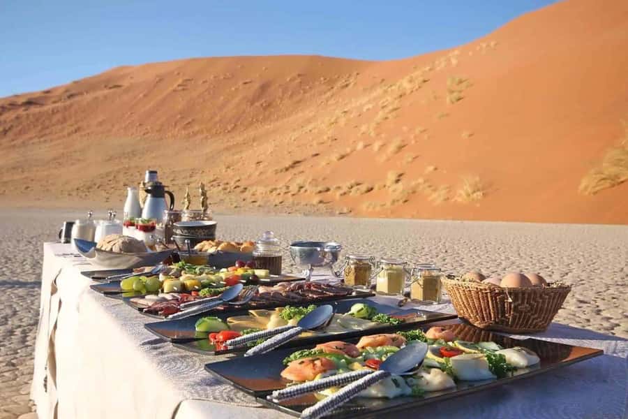 Dubai: Hot Air Balloon with Camel, ATV, & Horse Ride Options - Breakfast and the campsite choices