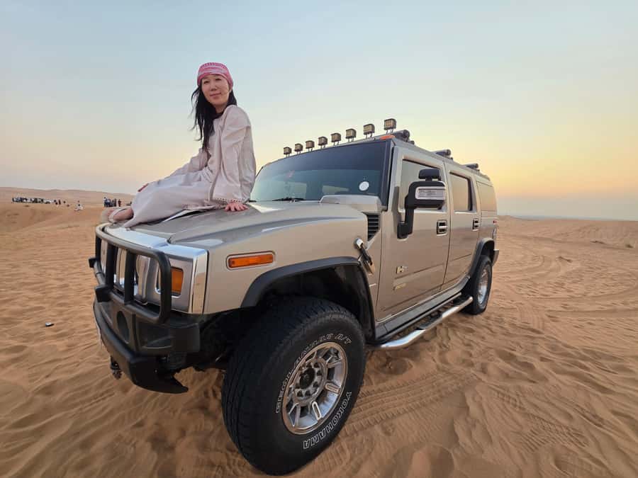 Dubai Hummer Safari Adventure & Traditional Dress Photoshoot - The premium camp adds comfort after the sand