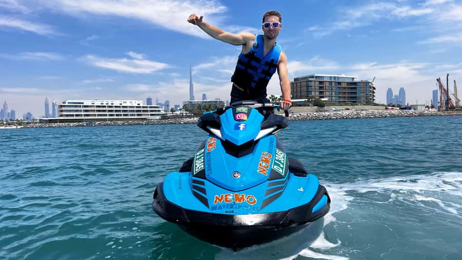 Dubai Jet Ski: Burj Khalifa, Burj Al Arab, Pics & Ice Cream! - Starting beside the Burj Al Arab at Umm Suqeim Marina