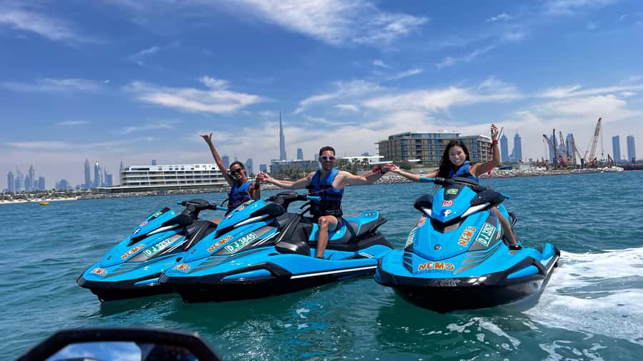 Dubai Jet Ski: Burj Khalifa, Burj Al Arab, Pics & Ice Cream! - Passing Umm Suqeim and Jumeirah Beach