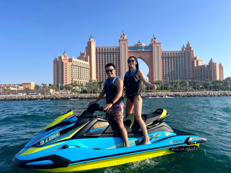 Dubai: Jet Ski to Atlantis with Videos, Photos and Ice Cream - Riding from Umm Suqeim toward Dubai’s famous waterfront