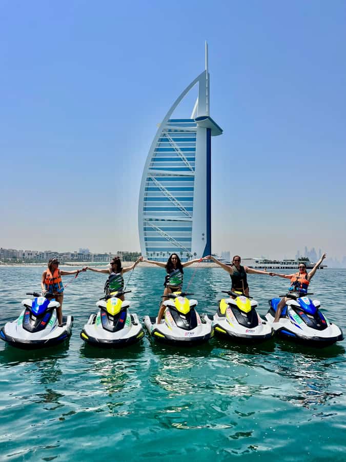 Dubai: Jet Ski to Burj Al Arab included Photos and Videos - Riding toward Burj Al Arab