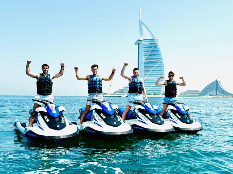 Dubai: Jet Ski Tour of Burj Al Arab & Atlantis the Palm - How fast is the jet ski ride?