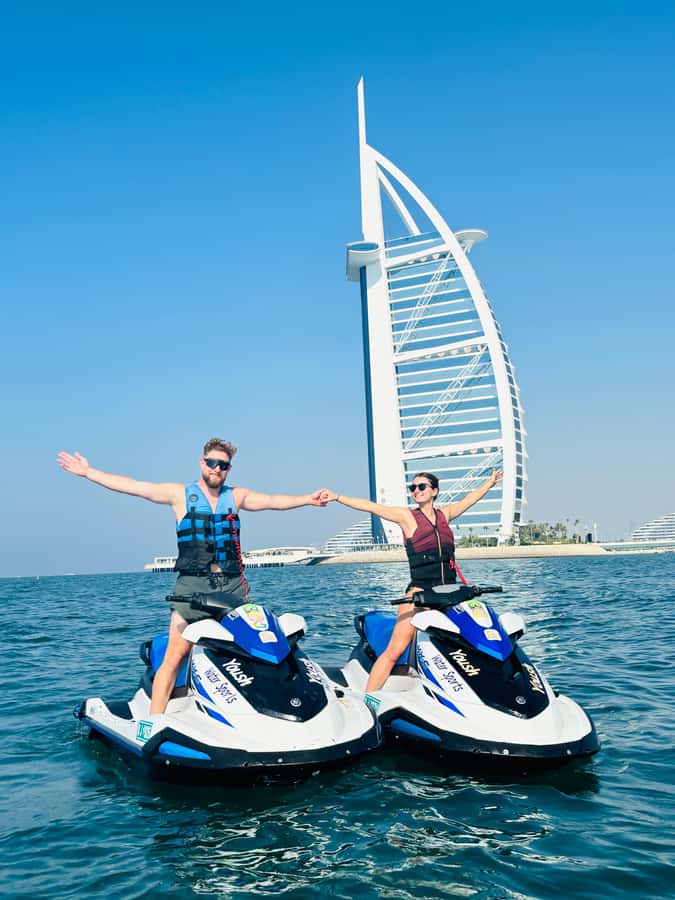 Dubai: Jet Ski Tour of Burj Al Arab with Photos - Burj Al Arab from the Persian Gulf