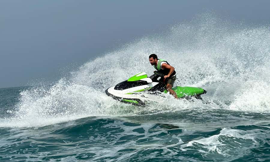 Dubai: Jetski Tour to Dubai Eye, JBR, Palm & Burj Al Arab - JBR Beach, open water, and the fun part of the ride