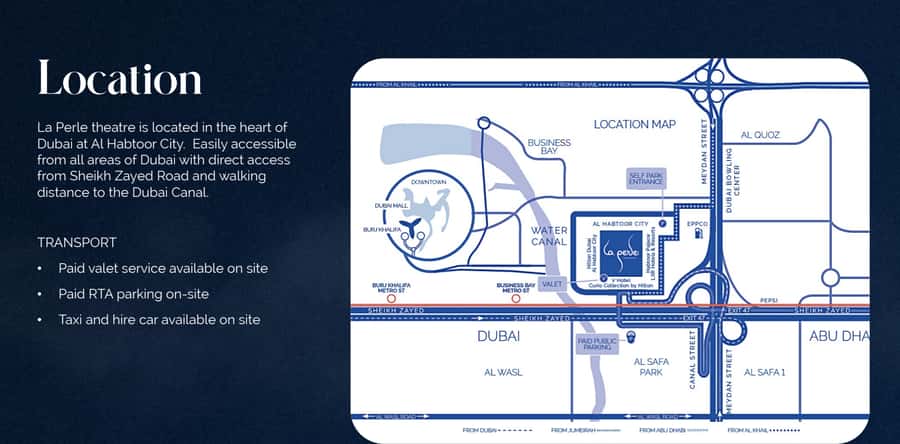 Dubai: La Perle by Dragone Show Tickets - The aqua stage is the main attraction