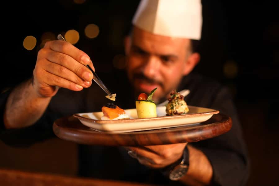 Dubai: Luxury Safari with Michelin-Curated 5-Course Dinner - Dinner in a private desert cabana