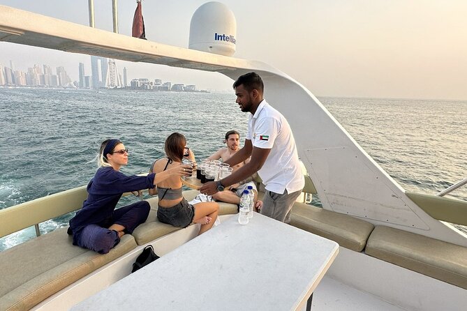 Dubai Marina 2 Hour Sunset Yacht Tour with Alcoholic Drinks - What the $34.89 price really buys you