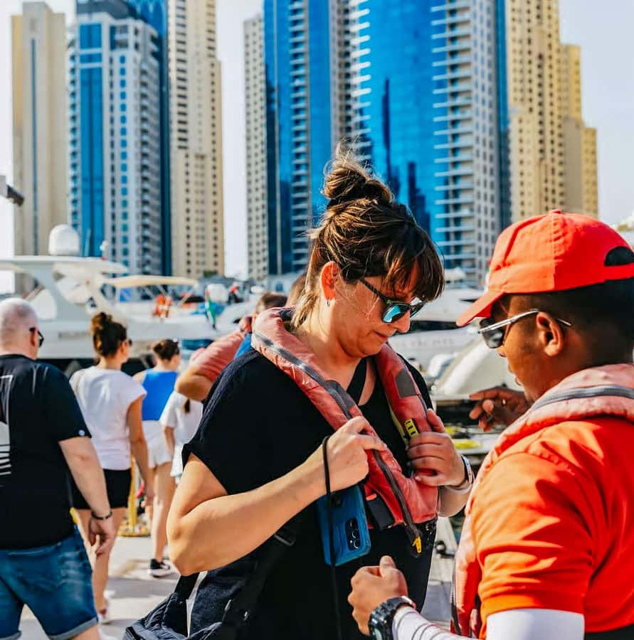 Dubai: Marina, Atlantis, Palm & Burj Al Arab Speedboat Tour - Jumeirah Beach from the water