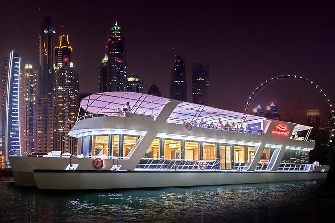 Dubai Marina Dinner Cruise with Live Music & Open Bar - The Route: Marina, JBR, and Bluewaters Island