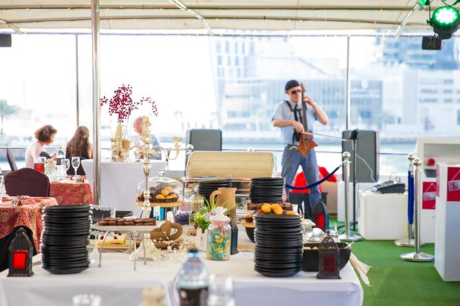 Dubai Marina Dinner Cruise with Live Music & Open Bar - Dinner Begins Soon After Departure
