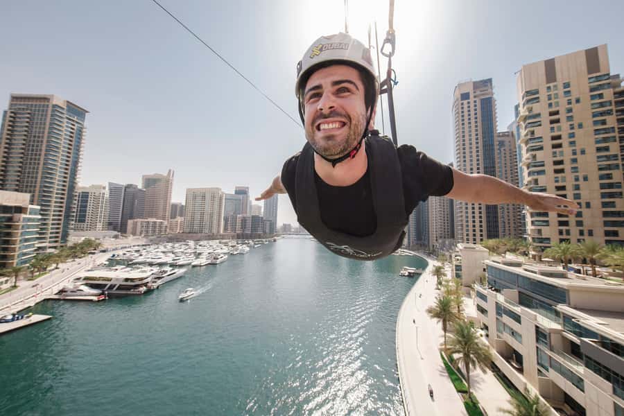 Dubai: Marina Ziplining with Photos, Video and Meal - The ride itself: fast, exposed, and over quickly